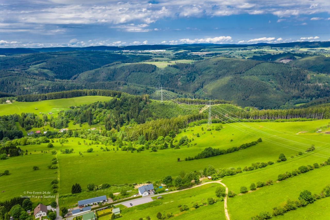 Ferienwohnung FUCHSBAU im EG des Ferienhauses Falkenhöhe Oberweißbach Exterior foto
